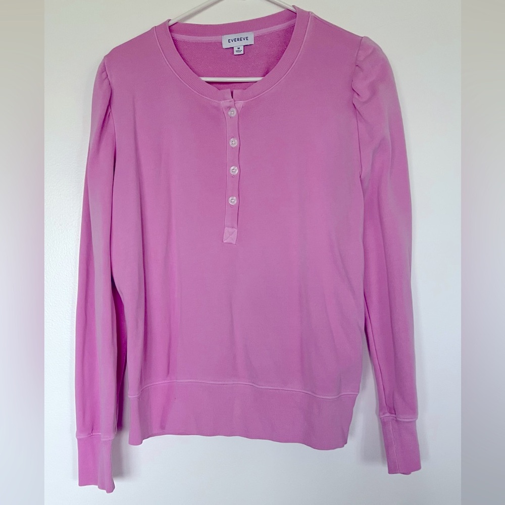 Evereve puff sleeve sweatshirt